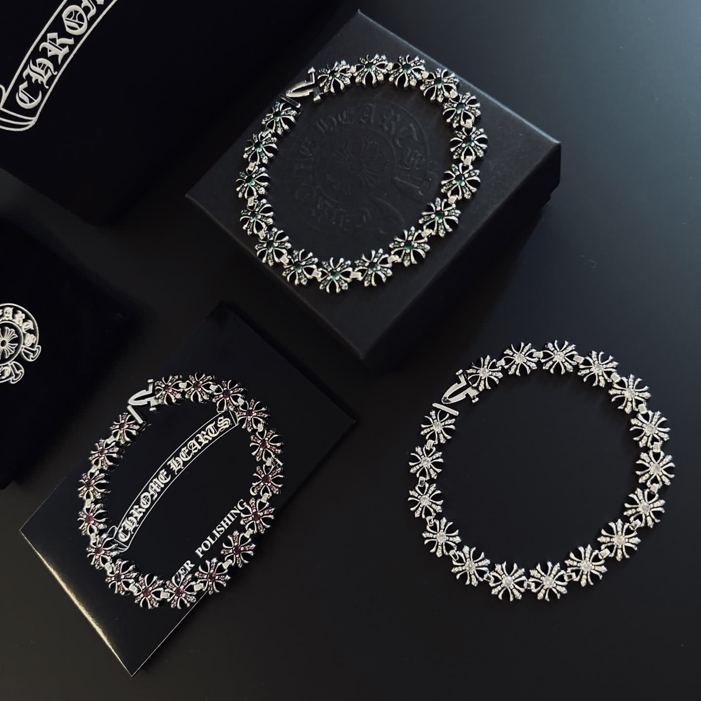 Chrome Hearts Silver Flower Bracelet